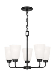 Kerrville 5-Light Chandelier in Midnight Black