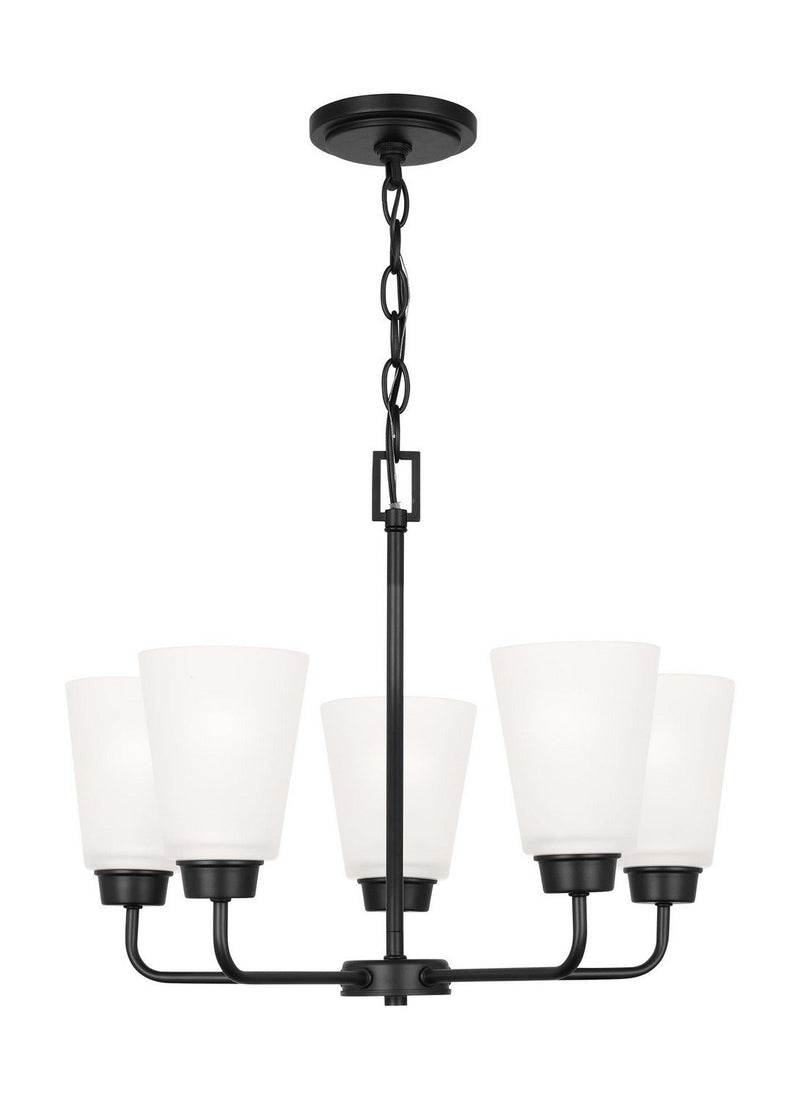 Kerrville 5-Light Chandelier in Midnight Black