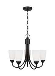 Seville 5-Light Chandelier in Midnight Black