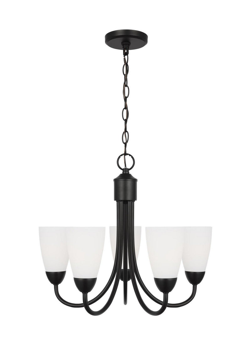 Seville 5-Light Chandelier in Midnight Black