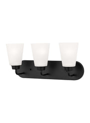 Kerrville 3-Light Bath Vanity Light in Midnight Black