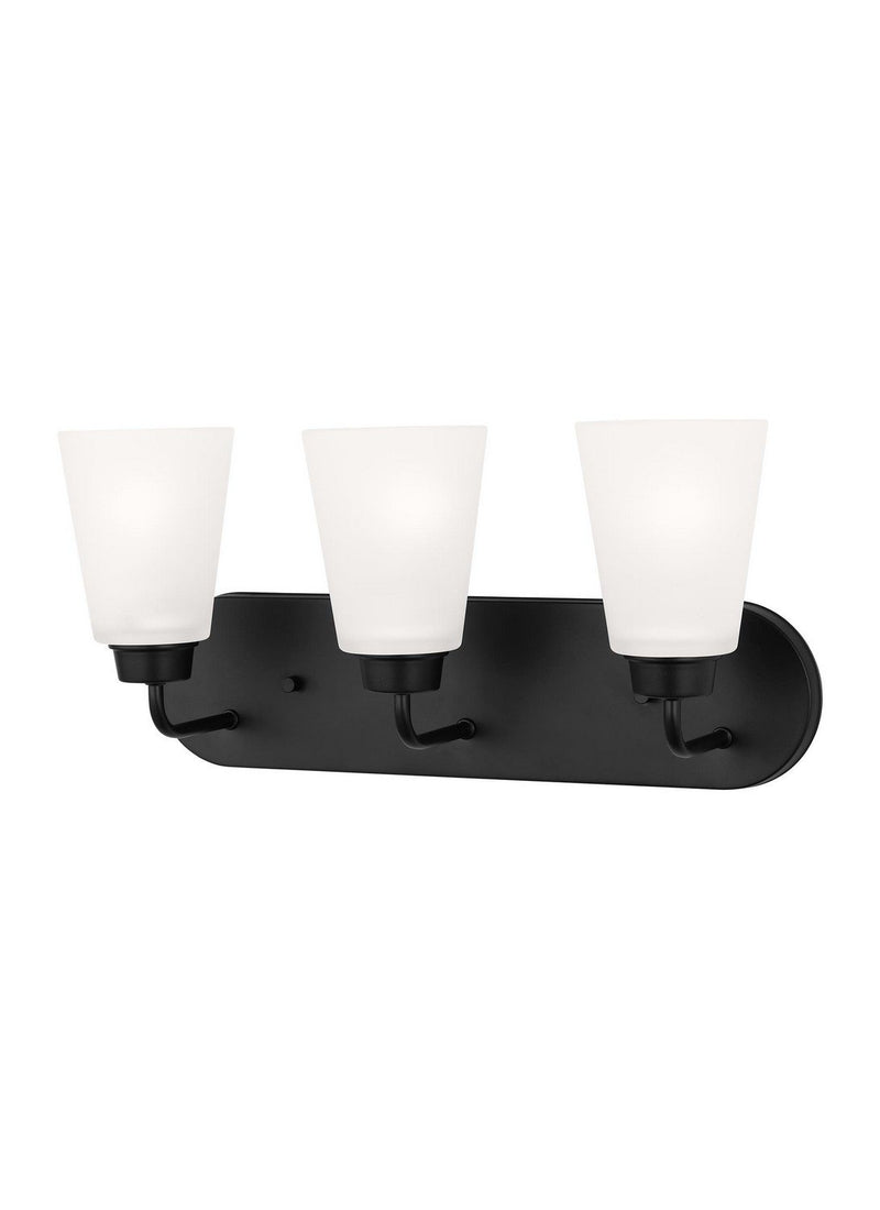 Kerrville 3-Light Bath Vanity Light in Midnight Black
