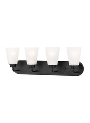 Kerrville 4-Light Bath Vanity Light in Midnight Black