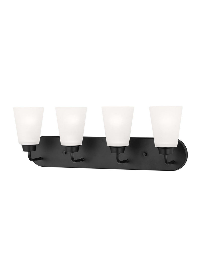 Kerrville 4-Light Bath Vanity Light in Midnight Black