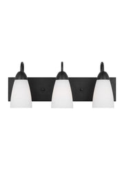 Seville 3-Light Bath Vanity Light in Midnight Black