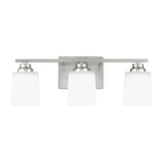 Vinton 3-Light Bath Vanity Light in Brushed Nickel