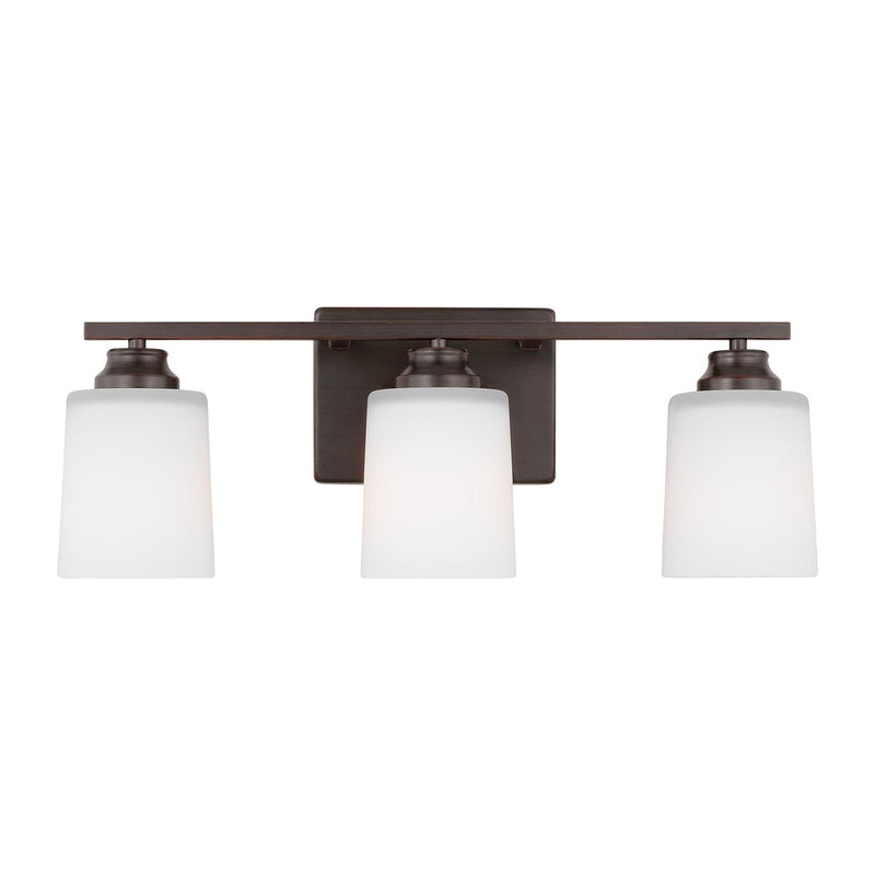 Vinton 3-Light Bath Vanity Light in Bronze