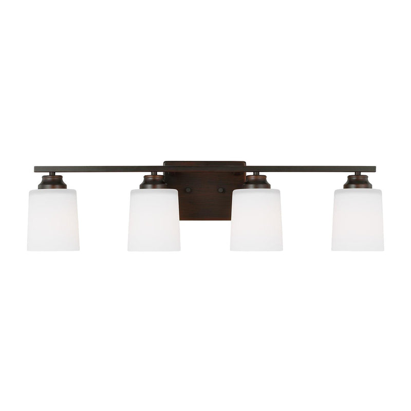 Vinton 4-Light Bath Vanity Light in Bronze