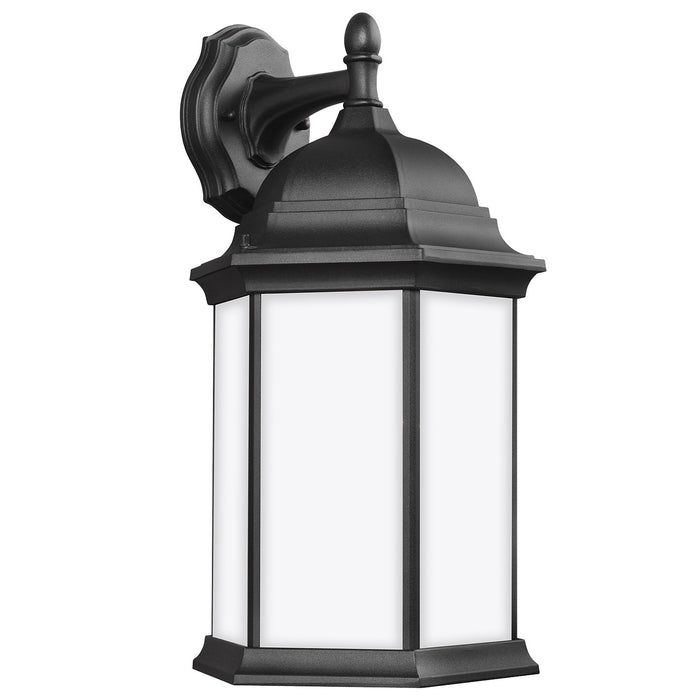Sevier One Light Outdoor Wall Lantern in Black