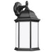 Sevier One Light Outdoor Wall Lantern in Black
