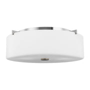 Sunset Drive 3-Light Flush Mount in Chrome