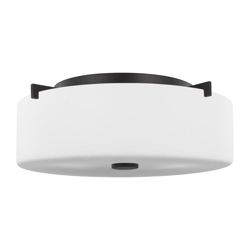 Sunset Drive 2-Light Flush Mount in Oil Rubbed Bronze