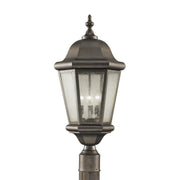 Martinsville 3-Light Outdoor Post Light in Corinthian Bronze