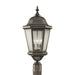 Martinsville Three Light Outdoor Post Lantern in Corinthian Bronze