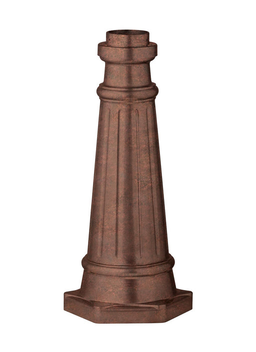 Outdoor Post Base Post Mount Base in Copper Oxide