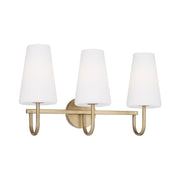 Averitt 3-Light Bath Vanity Light in Aged Brass