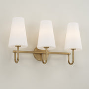 Averitt 3-Light Bath Vanity Light in Aged Brass