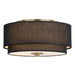 Burnaby Two Light Flush Mount in Matte Brass