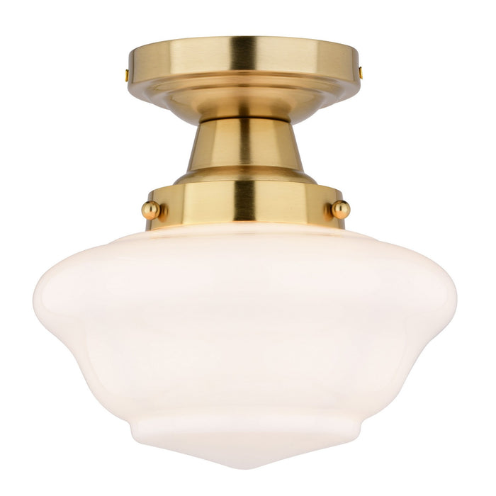 Eastgate One Light Semi-Flush Mount in Antique Gold