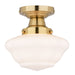 Eastgate One Light Semi-Flush Mount in Antique Gold