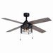 Rowan 52"Ceiling Fan in Black