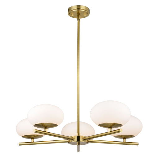 Sloane LED Chandelier in Satin Brass