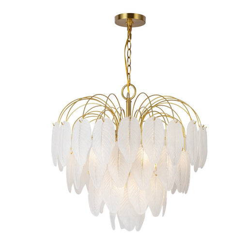 Alessia 10-Light Chandelier in Brushed Brass