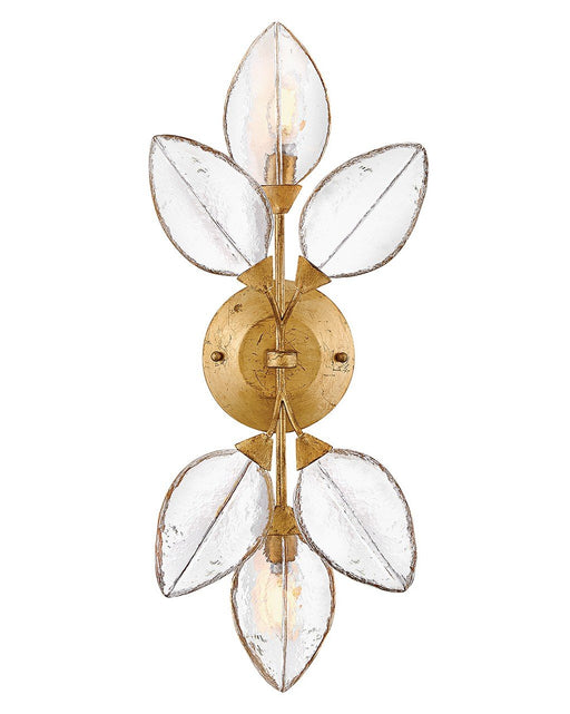 Amira 2-Light Wall Sconce in Distressed Brass