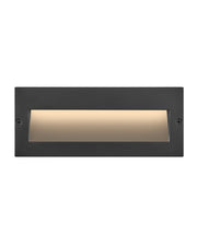Taper Wide LED Step Light in Matte Black Stainless