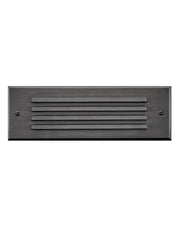 Louvered LED Brick Step Light in Satin Black