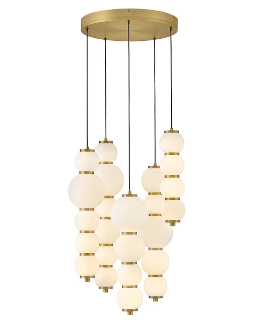 Trigo 20" Pendant in Lacquered Brass