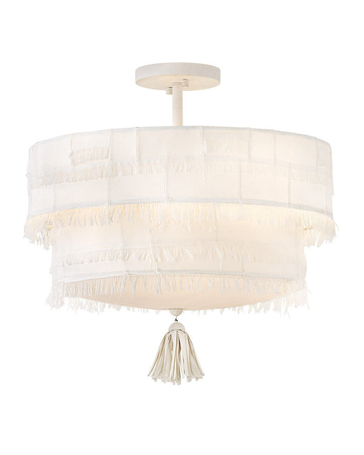 Baya 4-Light Semi-Flush Mount in Textured Plaster