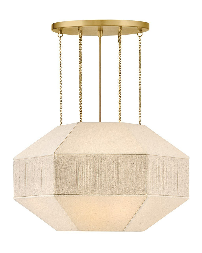 Lyla 4-Light Convertible Pendant in Lacquered Brass