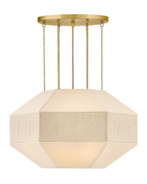 Lyla 4-Light Convertible Pendant in Lacquered Brass