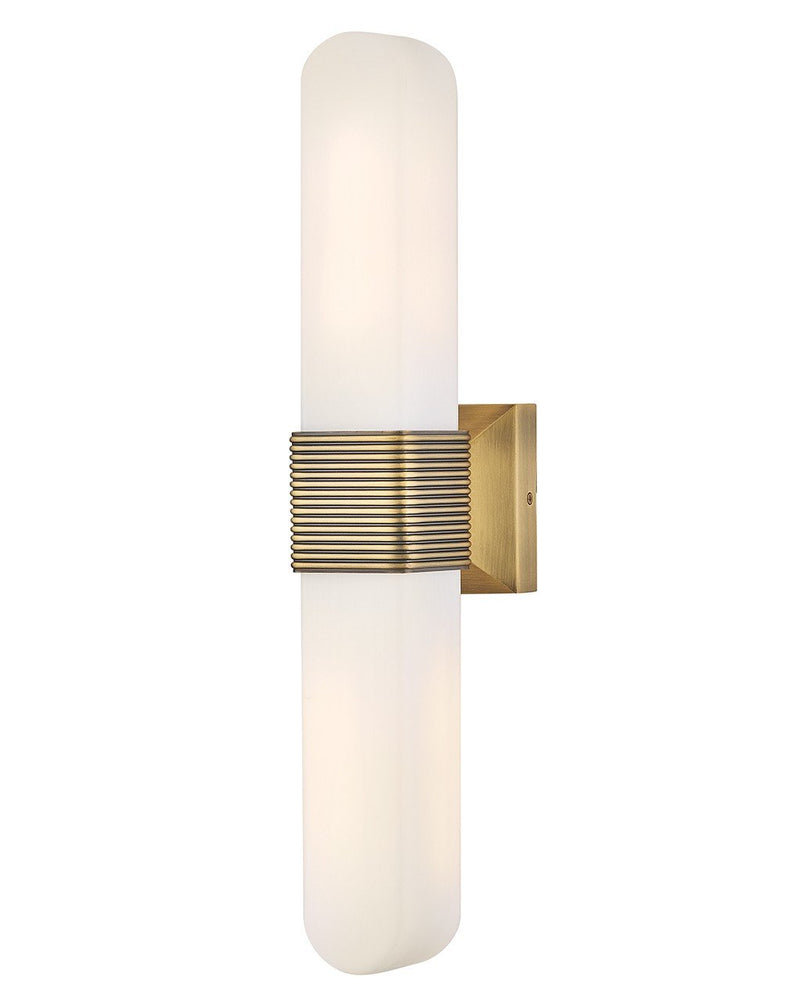 Cotes 2-Light Wall Sconce in Lacquered Brass