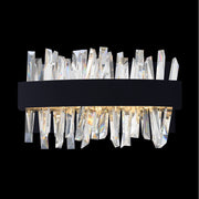 Glacier 12" LED Bath Vanity Light in Matte Black