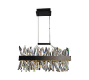 Glacier 26" LED Island Pendant in Matte Black