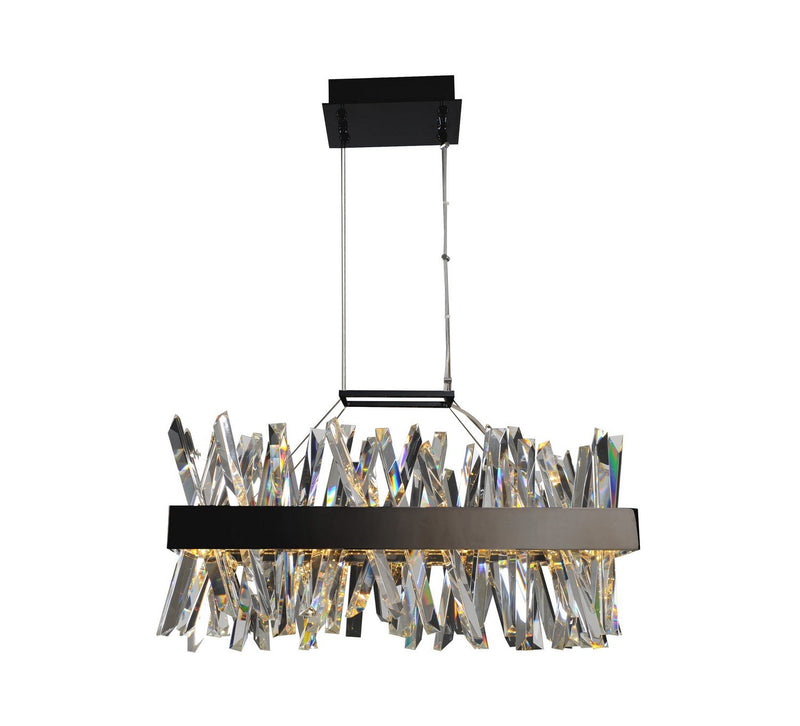 Glacier 26" LED Island Pendant in Matte Black