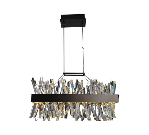 Glacier 26" LED Island Pendant in Matte Black