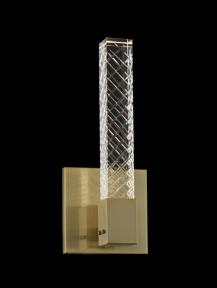 Apollo LED Bath Sconce in Brushed Champagne Gold