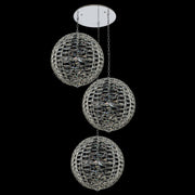 Alta 36-Light Foyer Pendant in Polished Chrome