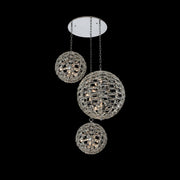Alta 30-Light Foyer Pendant in Polished Chrome