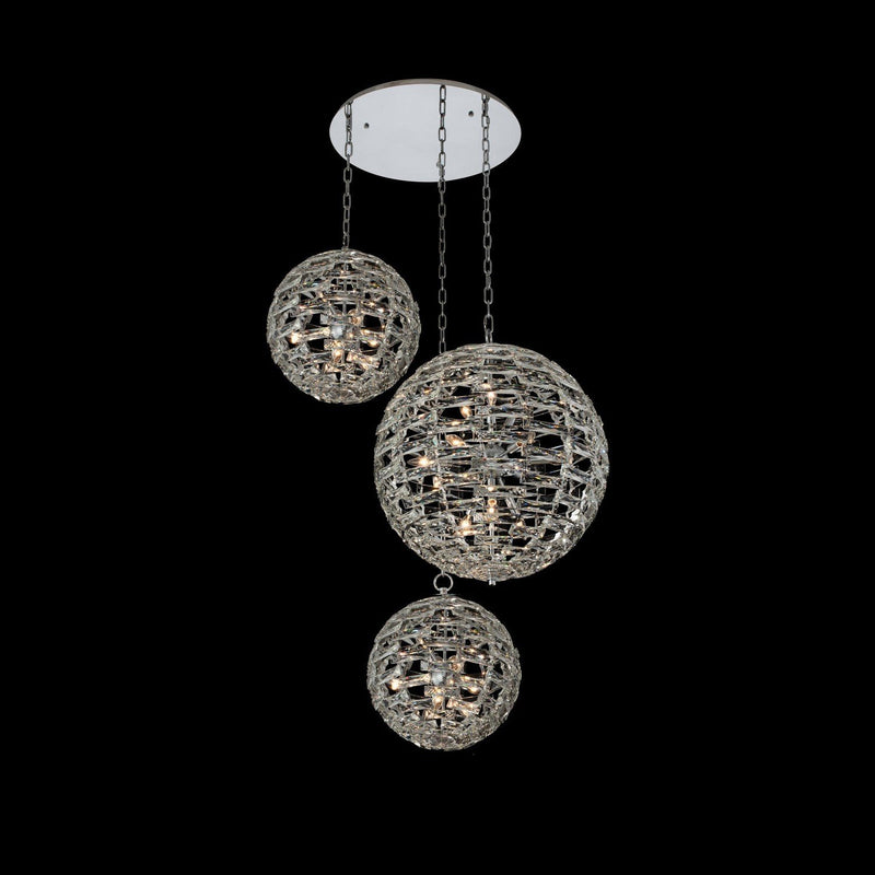 Alta 30-Light Foyer Pendant in Polished Chrome
