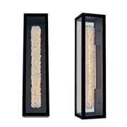 Lina Esterno Small Outdoor Wall Sconce in Matte Black