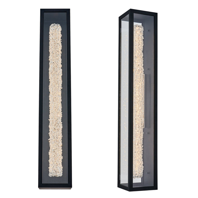 Lina Esterno Medium Outdoor Wall Sconce in Matte Black