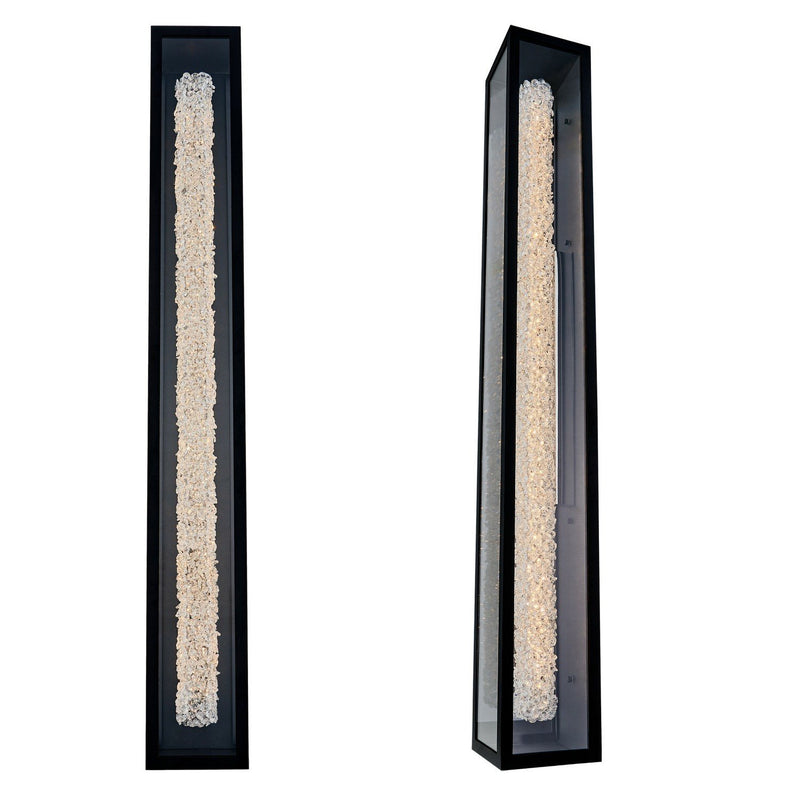 Lina Esterno Large Outdoor Wall Sconce in Matte Black