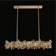 Vermeer 8-Light Linear Pendant in Brushed Champagne Gold