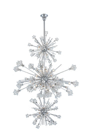 Constellation 50-Light Foyer Chandelier in Polished Chrome