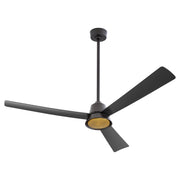 Esquire 58" 3-Blade Wet Ceiling Fan in Matte Black