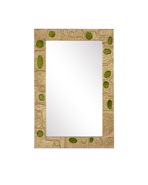 Beau Monde Mirror in Gold & Green - Lamps Expo